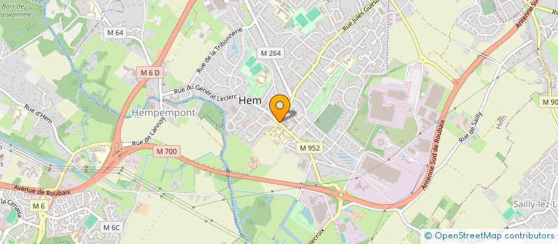 localisation de l'entreprise MADAME SUZANNE MATHIEU  HEM