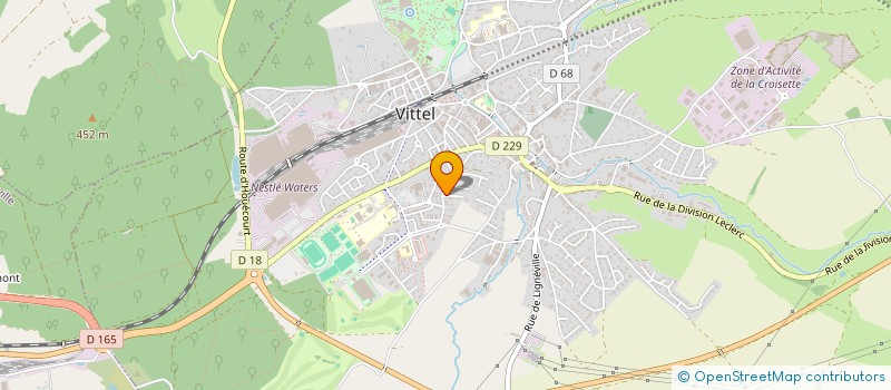 localisation de l'entreprise MADAME SUZANNE MATHIS  VITTEL