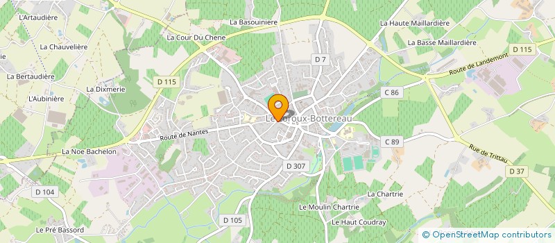 localisation de l'entreprise MADAME SUZANNE MAURAS à LE LOROUX-BOTTEREAU