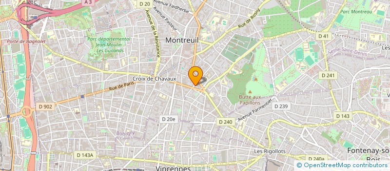 localisation de l'entreprise MADAME SUZANNE MAURICE à MONTREUIL