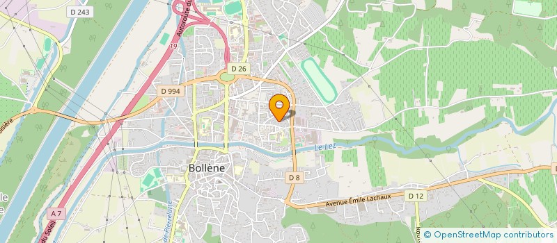 localisation de l'entreprise MADAME SUZANNE MAXANT  BOLLENE