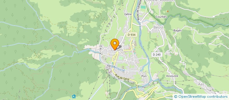 localisation de l'entreprise MADAME SUZANNE MAZOU  LARUNS