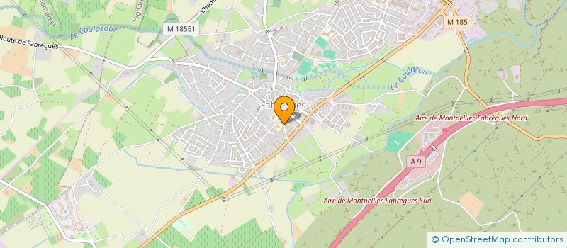 localisation de l'entreprise MADAME SUZANNE MERLE  FABREGUES