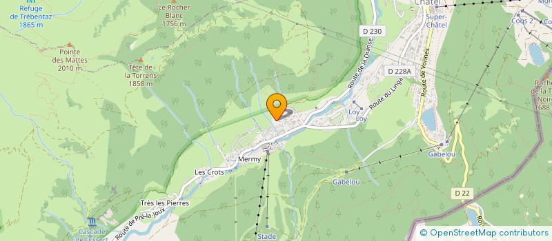 localisation de l'entreprise MADAME SUZANNE METENIER  CHATEL