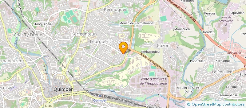 localisation de l'entreprise MADAME SUZANNE MICAULT à QUIMPER