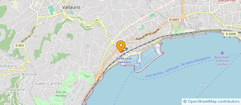 localisation de l'entreprise MADAME SUZANNE MONI  VALLAURIS