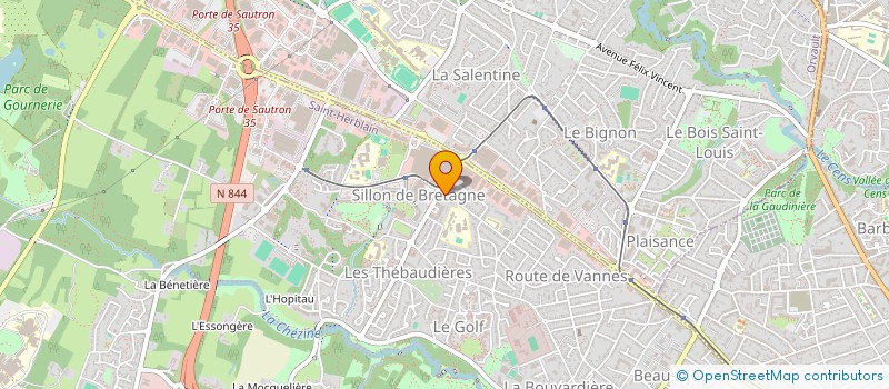 localisation de l'entreprise MADAME SUZANNE MORISSET  SAINT-HERBLAIN