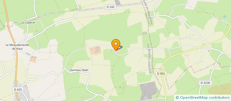 localisation de l'entreprise MADAME SUZANNE MOUTIER  LES MOITIERS-D'ALLONNE