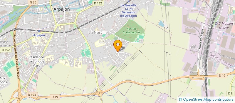 localisation de l'entreprise MADAME SUZANNE NGO HOT  ARPAJON