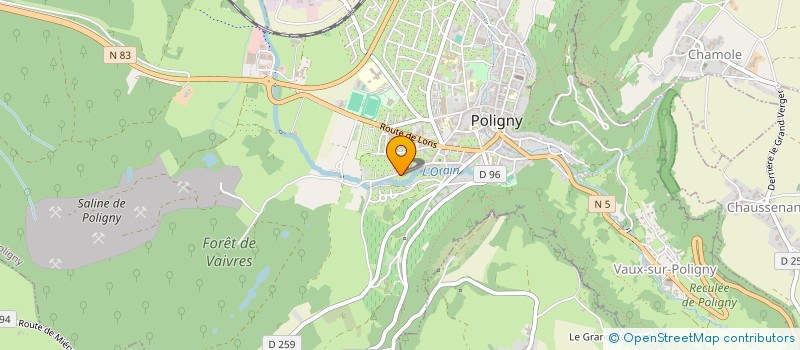 localisation de l'entreprise MADAME SUZANNE NICEY à POLIGNY