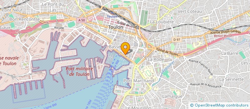 localisation de l'entreprise MADAME SUZANNE OUZIEL à TOULON
