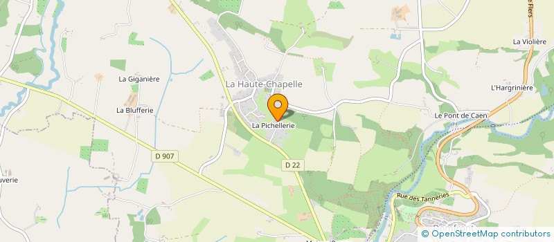 localisation de l'entreprise MADAME SUZANNE PERNET à DOMFRONT-EN-POIRAIE