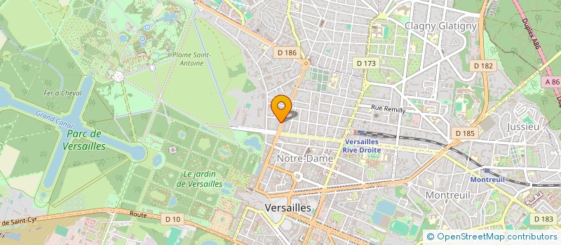 localisation de l'entreprise MADAME SUZANNE PEUMERY à VERSAILLES