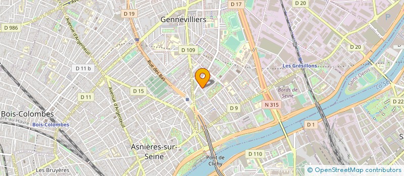 localisation de l'entreprise MADAME SUZANNE POTELLE à GENNEVILLIERS