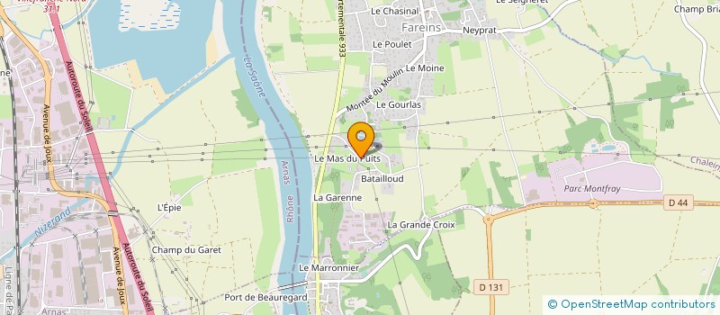 localisation de l'entreprise MADAME SUZANNE PREVOT  FAREINS