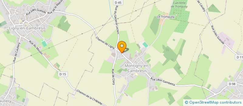 localisation de l'entreprise MADAME SUZANNE PRUVOT à MONTIGNY-EN-CAMBRESIS