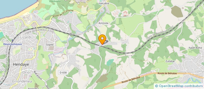 localisation de l'entreprise MADAME SUZANNE RAOULD  URRUGNE