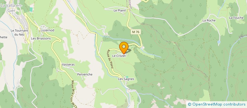 localisation de l'entreprise MADAME SUZANNE REGNY  LA VALLA EN GIER