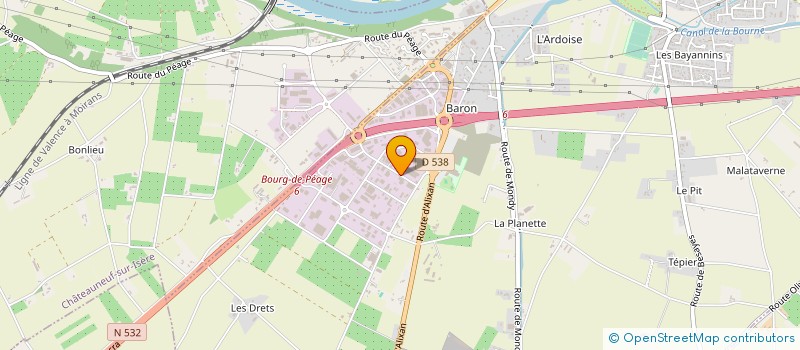 localisation de l'entreprise MADAME SUZANNE RIVAIL  BOURG-DE-PEAGE