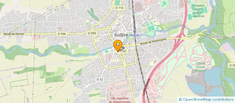 localisation de l'entreprise MADAME SUZANNE ROBERT à ISSOIRE