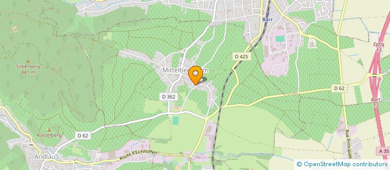 localisation de l'entreprise MADAME SUZANNE ROSFELDER  MITTELBERGHEIM