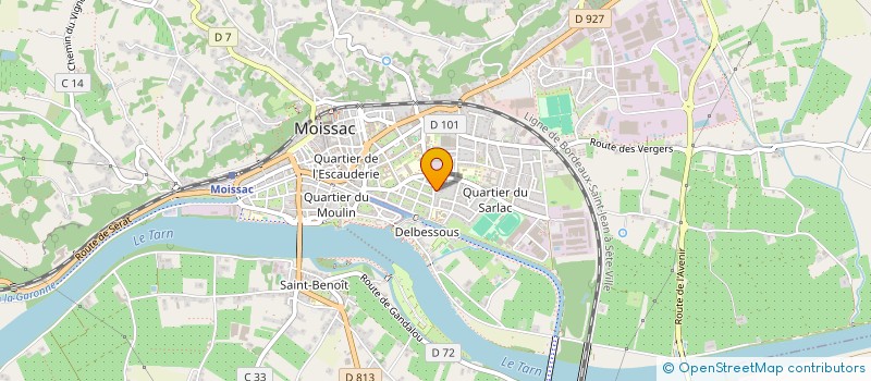 localisation de l'entreprise MADAME SUZANNE ROUFFETEAU à MOISSAC
