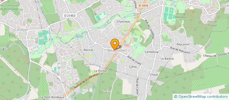 localisation de l'entreprise MADAME SUZANNE ROUGIER  GRADIGNAN