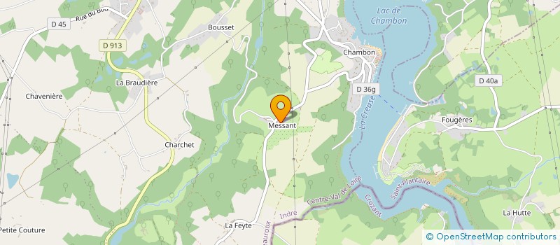 localisation de l'entreprise MADAME SUZANNE ROUX à EGUZON-CHANTOME