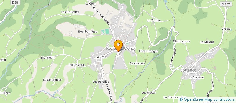 localisation de l'entreprise MADAME SUZANNE RUFFIER à ROZIER-EN-DONZY
