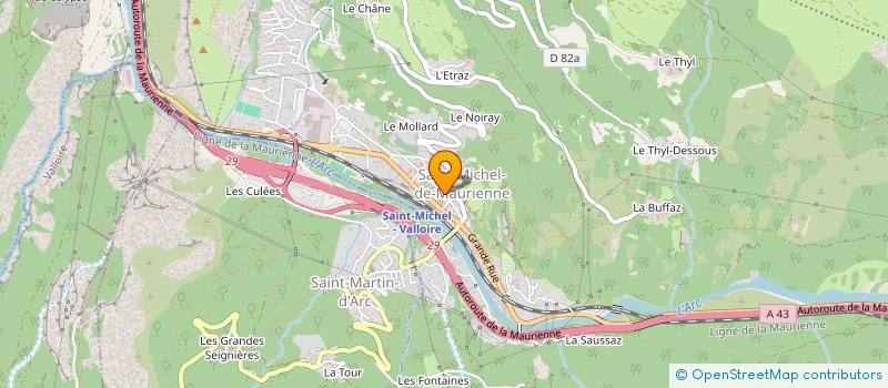 localisation de l'entreprise MADAME SUZANNE RUYNAT à SAINT-MICHEL-DE-MAURIENNE
