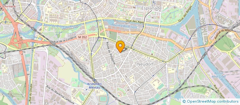 localisation de l'entreprise MADAME SUZANNE SCHEFFLER à STRASBOURG