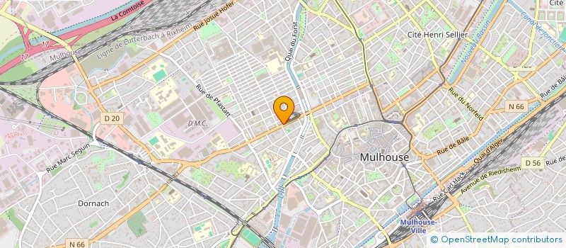 localisation de l'entreprise MADAME SUZANNE SCHWARTZ  MULHOUSE