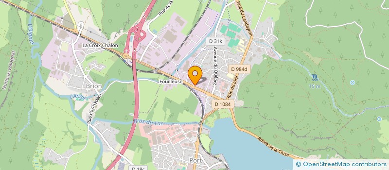 localisation de l'entreprise MADAME SUZANNE SCORER  MONTREAL-LA-CLUSE