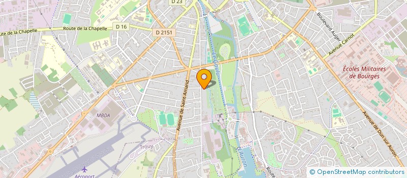 localisation de l'entreprise MADAME SUZANNE SIMONIN  BOURGES