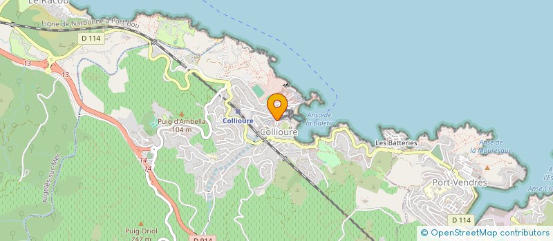 localisation de l'entreprise MADAME SUZANNE SOLA  COLLIOURE