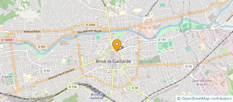 localisation de l'entreprise MADAME SUZANNE SOLER  BRIVE-LA-GAILLARDE