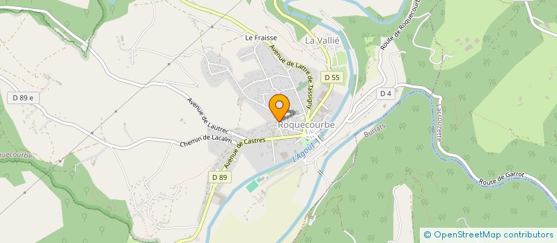 localisation de l'entreprise MADAME SUZANNE SOULIE  ROQUECOURBE