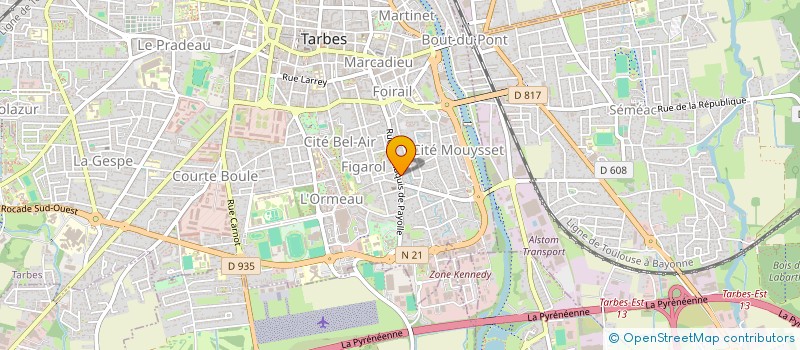 localisation de l'entreprise MADAME SUZANNE SOUQUET  TARBES