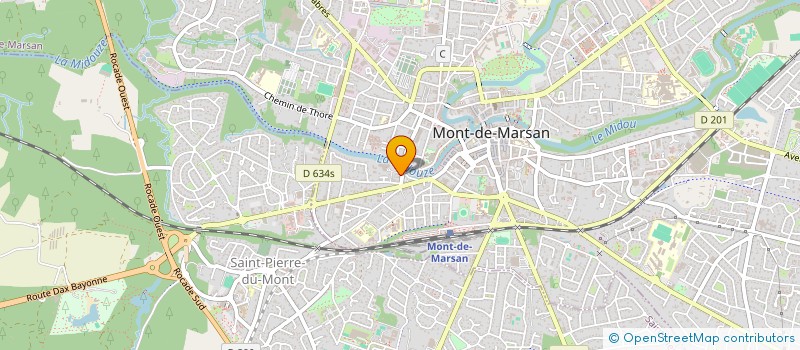 localisation de l'entreprise MADAME SUZANNE TOUYA  MONT-DE-MARSAN