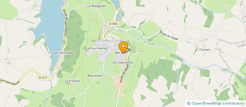 localisation de l'entreprise MADAME SUZANNE VERMOREL  SALLES-CURAN