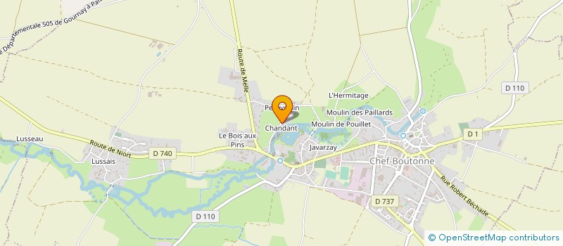 localisation de l'entreprise MADAME SUZANNE VERNON  CHEF-BOUTONNE