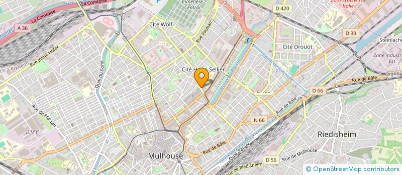 localisation de l'entreprise MADAME SUZANNE VIGOT  MULHOUSE