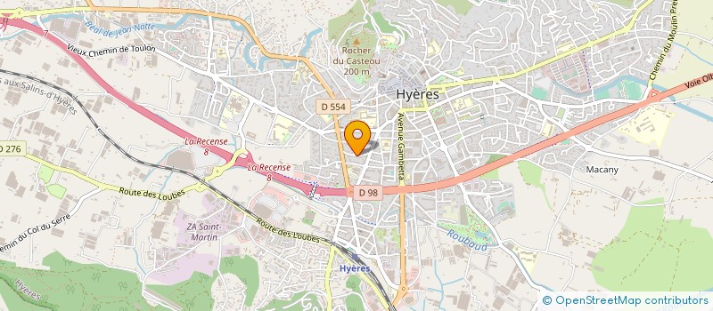 localisation de l'entreprise MADAME SUZANNE VILLEVIEILLE  HYERES