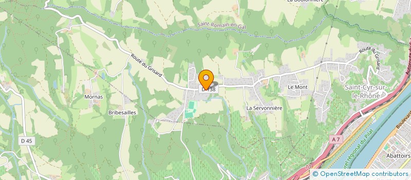 localisation de l'entreprise MADAME SUZEL COMBES  SAINT-CYR-SUR-LE-RHONE