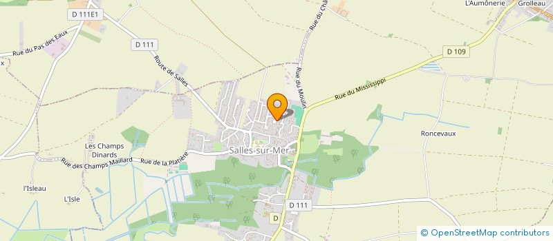 localisation de l'entreprise MADAME SUZELLE CORVAISIER  SALLES-SUR-MER