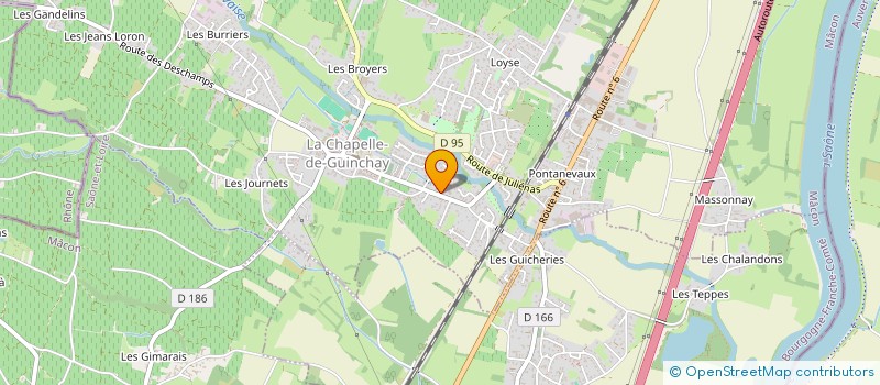 localisation de l'entreprise MADAME SUZELLE KNEPPERT  LA CHAPELLE-DE-GUINCHAY