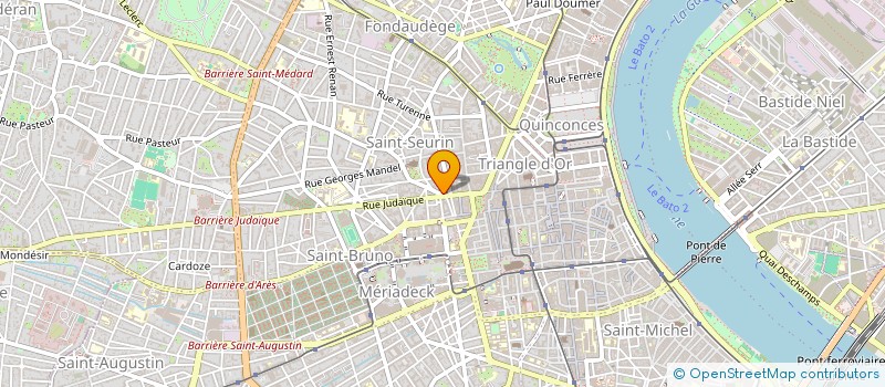 localisation de l'entreprise MADAME SUZETTE GREGOIRE  BORDEAUX