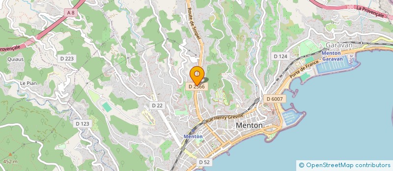 localisation de l'entreprise MADAME SUZETTE JOIRIS à MENTON