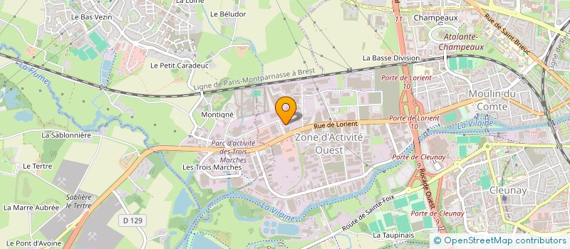 localisation de l'entreprise MADAME SUZETTE LEJEUNE  RENNES