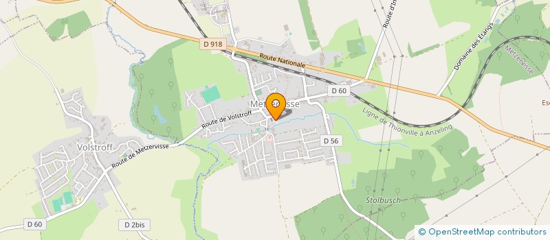 localisation de l'entreprise MADAME SUZETTE WALLERICH  METZERVISSE